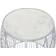 Dkd Home Decor Mesa Auxiliar Blanco Mármol Hierro Plateado 46 x 46 x 41 cm Mesita de noche