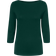 Vero Moda Panda Modal Boatneckline 3/4 Sleeved Top - Green/Pine Grove