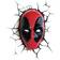 3D Light FX Deco Light Marvel Deadpool Mask Vägglampa
