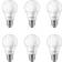 Philips 10,8cm 2700K LED Lamps 8W E27 6-pack