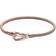 Pandora Moments Heart Closure Snake Chain Bracelet - Rose Gold