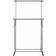 Premier Housewares Double Hanging Rail with Wheels Clothes Rack