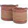 Kidsdepot 2 Piece Baskets Set Eran Cotton Rope Terra