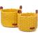Kidsdepot Korgar 2 delar Korbo M bomull gul