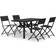 vidaXL 3102923 Ensemble repas de patio, 1 Table incluse 4 Chaises