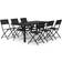 vidaXL 3102919 Ensemble repas de patio, 1 Table incluse 6 Chaises