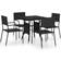 vidaXL 3059442 Ensemble repas de patio, 1 Table incluse 4 Chaises