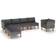 vidaXL 3082081 Loungeset, Bord inkl. 1 Stolar & 4 Soffor