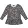 Liberté Kid's Alma LS Frill T-shirt - Grey Black Leo