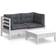 vidaXL 3096015 Loungeset, 1 Bord inkl. 2 Stolar & 2 Soffor
