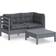 vidaXL 3096015 Loungeset, 1 Bord inkl. 2 Stolar & 2 Soffor