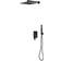 vidaXL Shower System Stainless Steel 201 Black