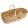 The Little Green Sheep Natural Quilted Moses Basket & Mattress