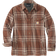 Carhartt Men's Relaxed Fit Heavyweight Flannel Sherpa-Lined Shirt - Burnt Sienna