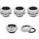 Corsair Hydro X Series XF Hardline 14mm Chrome Fittings 4-Pack