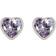 Radley Heart Stud Earrings - Silver/Purple