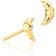 Sistie Frederikke Wærens Croissant Stud Earrings - Gold