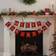 Ginger Ray Gold Foiled Red Velvet Merry Christmas Bunting