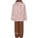 CeLaVi Rainwear w. Suspenders/Fleece - Peach Whip w. Flowers