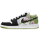 Nike Air Jordan 1 Low SE GS - White/Altitude Green Heather/Lavender Mist/Black
