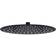 vidaXL shower head in stainless steel 30 cm round black Black