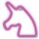 Forever Light Unicorn Neon LED Nattlampa