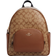 Coach Court Backpack In Signature Canvas - Gold/Khaki Saddle