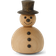 Spring Copenhagen The Snowman Natural Figurine 3.7"