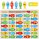 Nashrio Numbers & Letters Magnetic Wooden Fishing Game