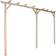 vidaXL Garden Pergola 400x40x205cm Wood Patio Trellis Arch 40x203cm