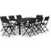 vidaXL 3102921 Ensemble repas de patio, 1 Table incluse 8 Chaises