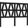 vidaXL 141x4x100cm