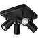 WiZ Imageo Spots 4x5W 22-65K RGB SQ Plafoniera LED LED 20 W Nero Faretto