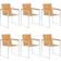 vidaXL 3078552 6-pack Garden Dining Chair