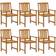 vidaXL 3098680 Essgruppe, 1 Tisch einschl. 6 Stühle