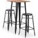 vidaXL 276845 Outdoor Bar Set, 1 Table incl. 2 Chairs