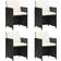 vidaXL 316747 4-pack Havestol