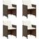 vidaXL 316747 4-pack Havestol