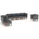 vidaXL 3082086 Loungeset, Bord inkl. 1 Stolar & 6 Soffor