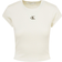 Calvin Klein Slim Cropped Ribbed T-shirt - White