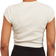 Calvin Klein Slim Cropped Ribbed T-shirt - White
