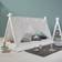 Homestyle4u Teepee With Curtain 90x200 90x200cm