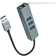 Nanocable USB A-3USB A/RJ45 3.0 M-F 0.2m