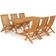vidaXL 3059605 Patio Dining Set, 1 Table incl. 6 Chairs