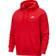 Nike Club Fleece Pullover Hoodie - University Red/White