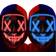 Halloween LED Light Up Mask 2-pack