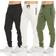 Pure Champ Mens Fleece Active Athletic Workout Jogger 3-pack