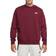 Nike Sportswear Club Fleece Men's Crew - Dark Beetroot/White