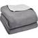 Brentfords Sherpa Flannel Fleece Manta Gris (180x150cm)