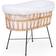 Childhome Culla In Rattan Con Gambe In Metallo Con Materasso E Nido Inclusi - Natur 20.1x35.4"